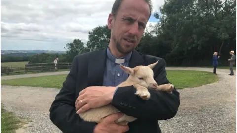 Diocese of Exeter Bishop James Grier at Pennywell Farm