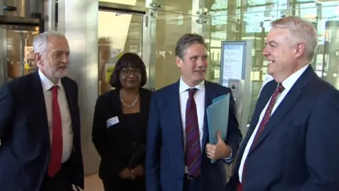 Jeremy Corbyn, Diane Abbot, Kier Starmer and Carwyn Jones