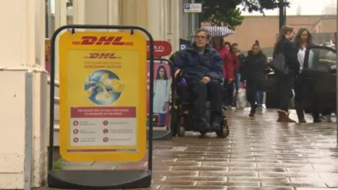 BBC A Boards in street