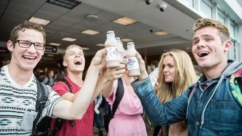 brighamyounguniversity Sober-minded Brigham Young students annually celebrate #milktoberfest