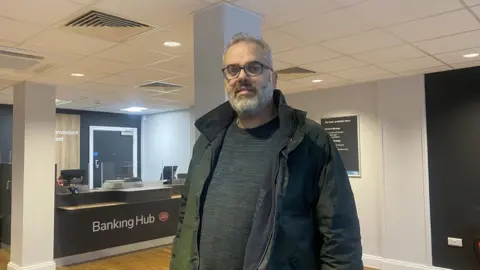 Banking hub customer John Morrison