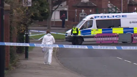 South Yorkshire Police Police at the scene