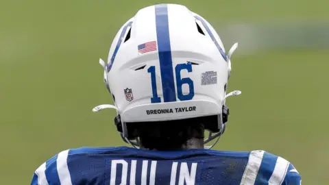 Getty Images US athletes have been wearing Breonna Taylor's name on their uniforms