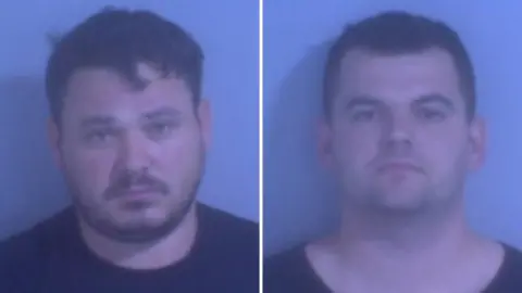 SEROCU Feim Vata (left) and Xhemal Baco