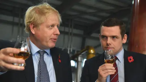 Getty Images Boris Johnson and Douglas Ross