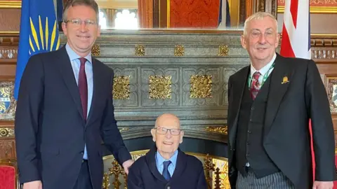 John Farringdon Jeremy Wright (left), John Farringdon (centre) and speaker Sir Lindsay Hoyle (right)