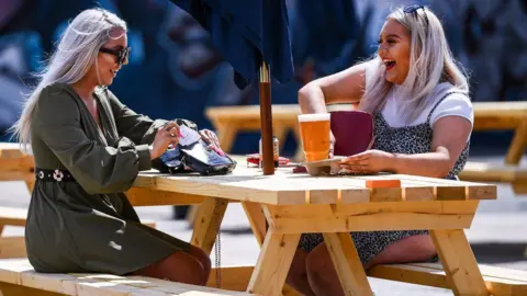 Getty Images Beer garden in Glasgow