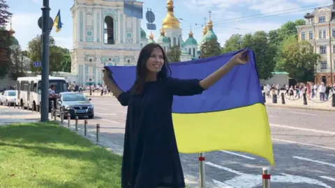 Family photo Olena in Kyiv before the war