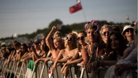 Getty Images Glastonbury crowd