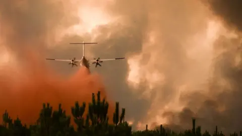 Getty Images airplane fire