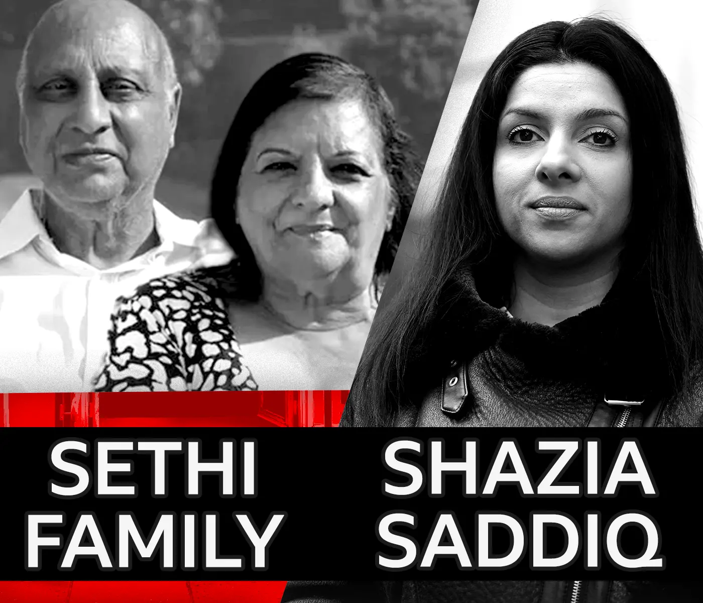 Sethi family and Shazia Saddiq placed on image together