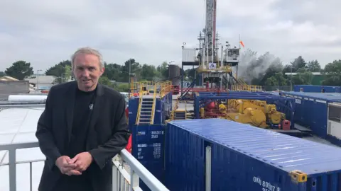 Ryan Law at the United Downs plant