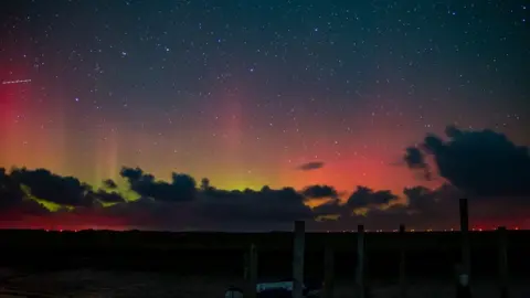 Steve Lansdell Northern Lights at Morston