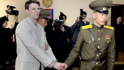 EPA Otto Warmbier at his trial, March 2016