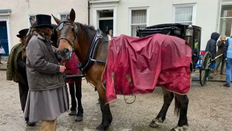 Horse and carriage in Shrewsbury