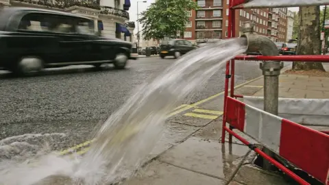 Getty Images Burst pipe