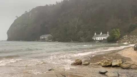 Wet and wild at Llanbedrog, near Pwllheli, Gwynedd on 27 December, 2022 - captured by BBC Weather Watcher Ang