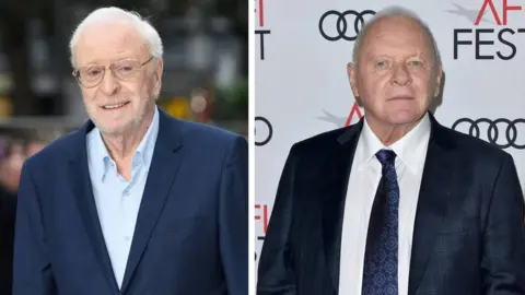 Getty Sir Michael Caine and Sir Anthony Hopkins