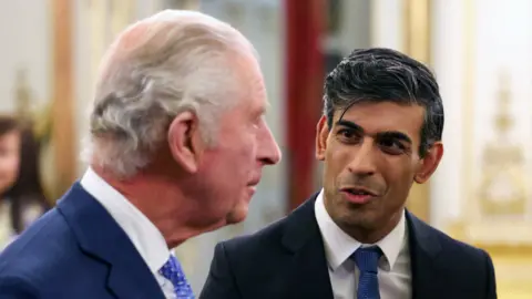 Getty Images King Charles and Rishi Sunak