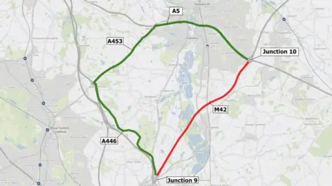 HS2 Ltd Map showing road closure