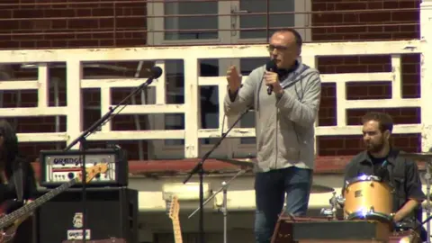 Danny Boyle on Gorleston beach