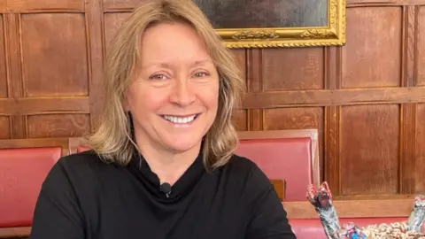 Kate Bradbrook/BBC Dr Erica Tandori, from Monash University in Melbourne, Australia