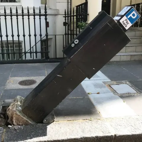 Royal Borough of Kensington and Chelsea/PA Damaged parking meter