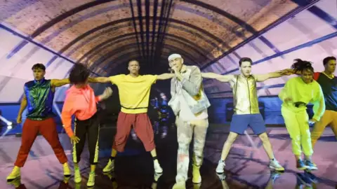 Netflix A scene from Eurovision: The story of Fire Saga