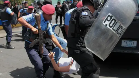 Getty Images Nicaraguan Police