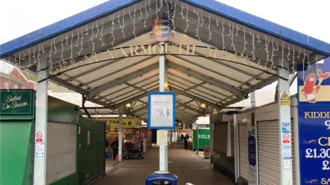 BBC/Andrew Turner Great Yarmouth market entrance