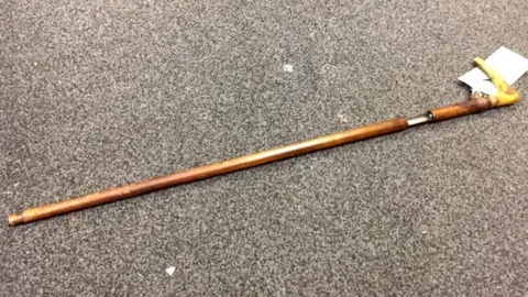 Norfolk Police Walking stick gun