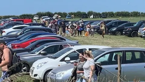 Durdle Door Car Park - Thursday morningg