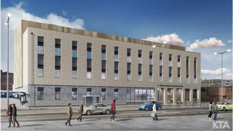 University Hospitals Plymouth A photo of what it will look like