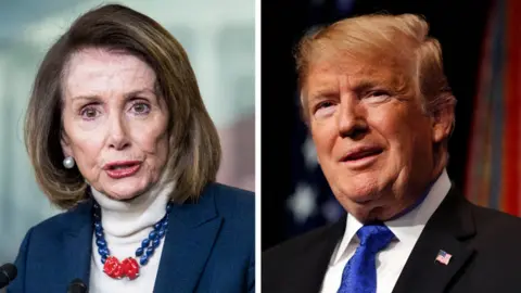 Getty Images Pelosi and Trump