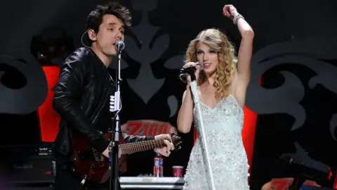 Getty Images John Mayer and Taylor Swift