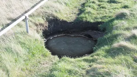 Ian Richardson Souter sinkhole