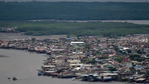 AFP This photo shows an aerial view of Tumaco, Narino Department, Colombia, on February 26, 2020