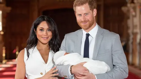 Getty Images Meghan, Harry and Archie Mountbatten-Windsor