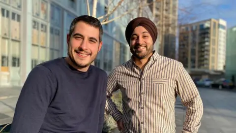 Headlight AI Jameel Marafie and Puneet Chhabra (right), co-founders of Headlight AI