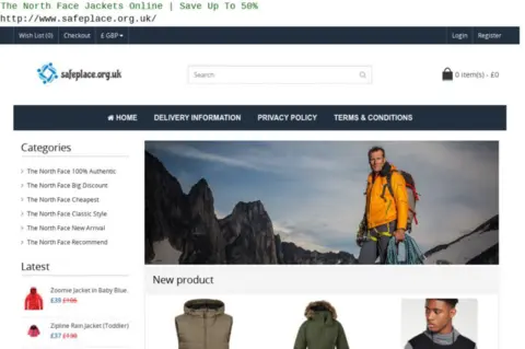 NCSC advert for fake online shop