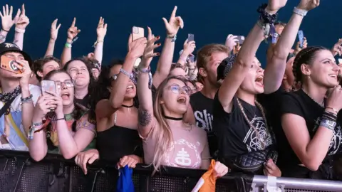 Getty Images crowd at Reading festival 2022