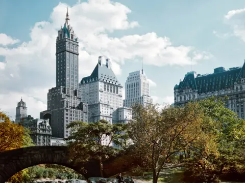 Getty Images Plaza Hotel (Right), Central Park, New York
