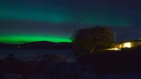 Munkeynutz/BBC Weather Watchers Aurora seen from Brora