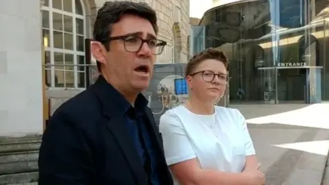 LDRS Greater Manchester Mayor Andy Burnham and Councillor Bev Craig
