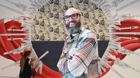 Herbert Art Gallery & Museum Curator Dominic Bubb is pictured with Annatomix