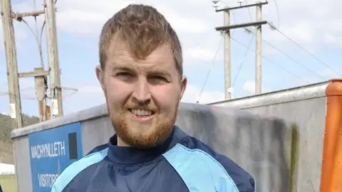 Family photo Eifion Pughe plays second row for Machynlleth