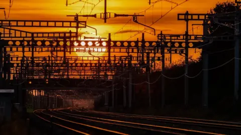 Steve Franklin Rail lines near Grove in Oxfordshire