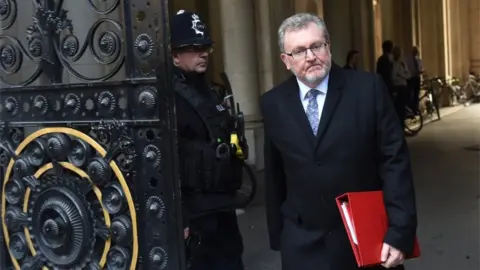 EPA David Mundell arriving for cabinet meeting
