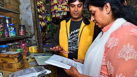 Getty Images Amazon pick up point in New Delhi in 2015