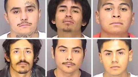 Merced County Sheriff's office Mugshots of the six inmates who escaped.